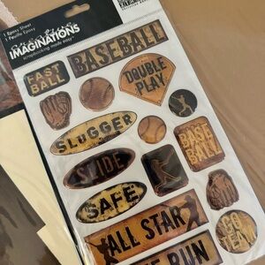 Creative imaginations scrapbook kits baseball